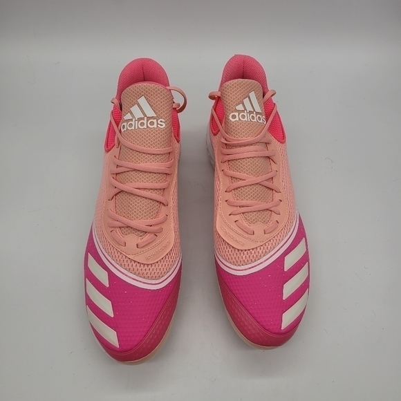 Adidas Icon 5 Bounce 'Breast Cancer Awareness Baseball Cleats Men 17 Shoes  NEW - Picture 2 of 14